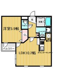 リアライズ鶴見諸口の物件間取画像